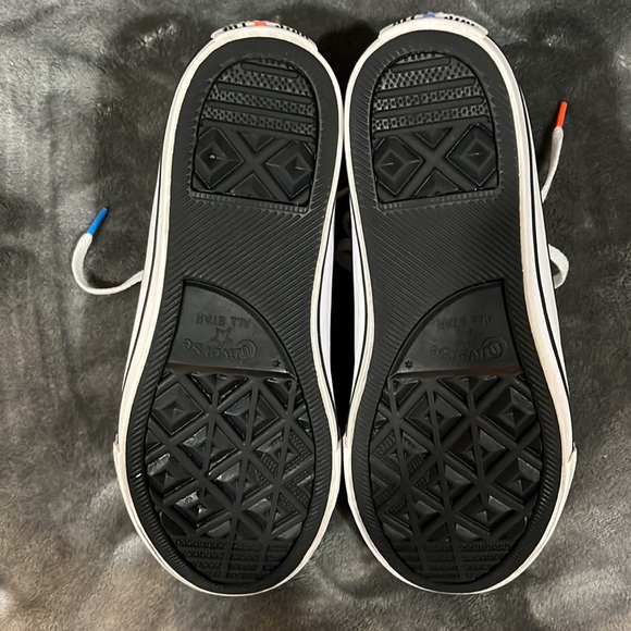 Converse All-Star Chuck Taylor " Jump Ball " Youth Sz 4.5 EUC Wht/Blk/Red - Picture 6 of 7